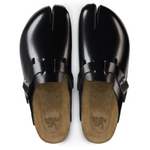Iconic Black GOAT Tabi Split Toe Shoes Luxurious Leather Suede Comfort Free Socks