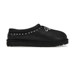 Chrome Fleur Mules: Gothic Suede, Metal Accents, Limited Edition Footwear