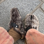Iconic GOAT Tabis: Faux Fur Comfort Shoes with Suede Footbed, Free Socks