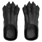 Savage Panther Paw Slides: Cloud-Soft EVA Foam, Matte Black, Unique Design